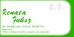 renata fuksz business card
